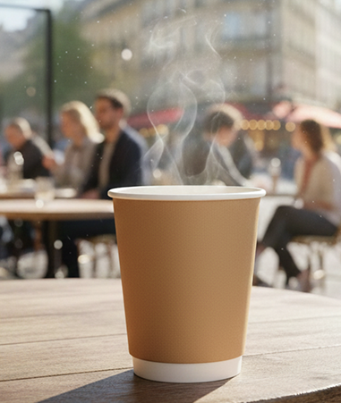 8oz Kraft Double Wall Cup