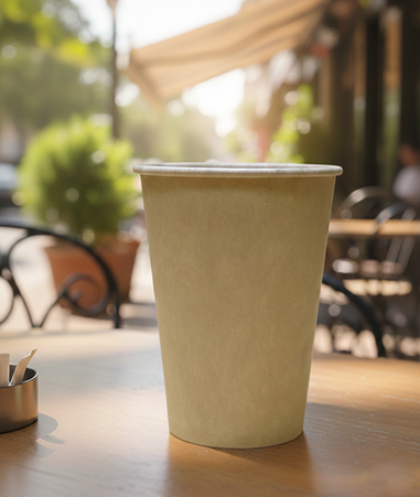 12oz Kraft Single Wall Cup