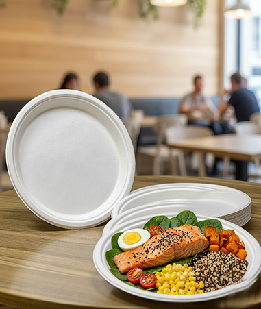 Bagasse Plate (10 Inch)