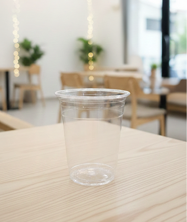 14oz Flat Shape PET Cup