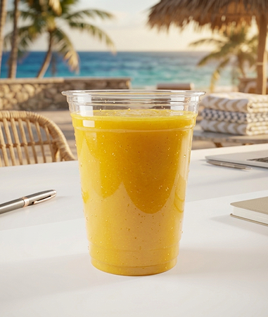 24oz Flat Shape PET Cup