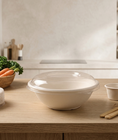 32oz Round Bowl With Pet Lid