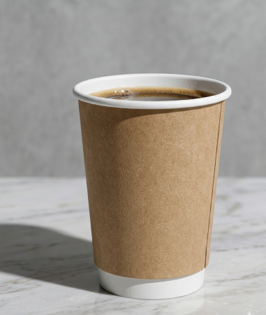 7oz Kraft Double Wall Cup