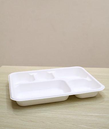 Square Compartment Plate (11 * 9 Inch 5CP)